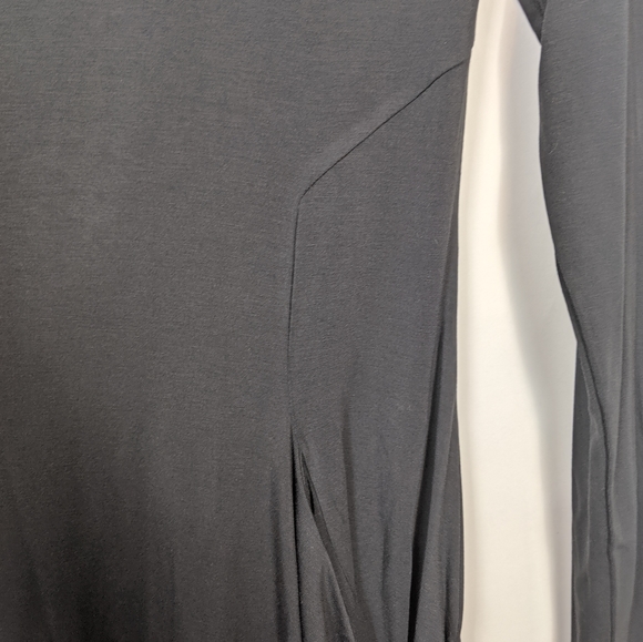 Betabrand Sweatshirt Travel Dress Black Pockets XS - Picture 3 of 9